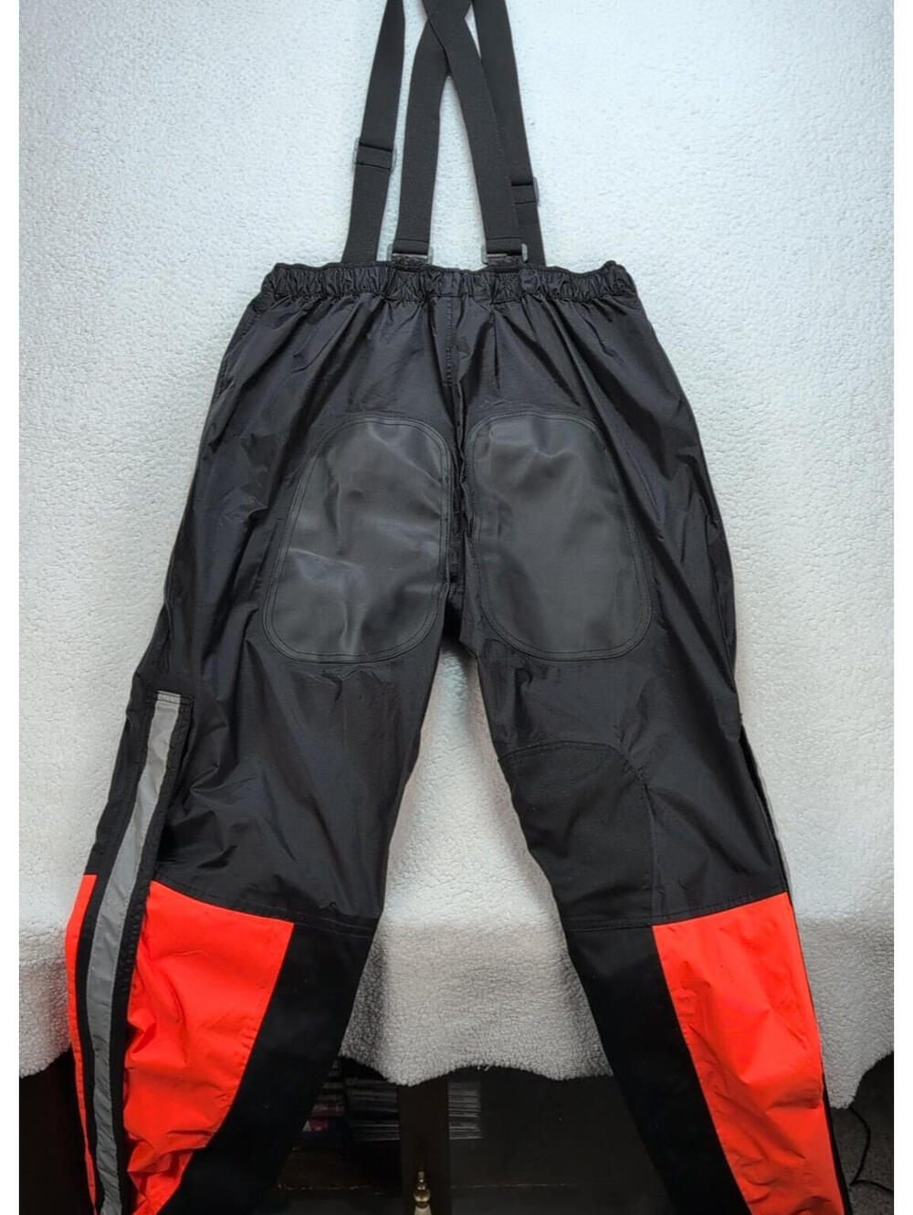 Harley Davidson Hi-Vis Motorcycle Waterproof Overalls Bib Pants Mens L Stirrups - Picture 10 of 14